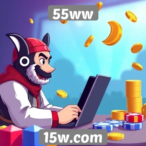 Experiência de jogos online no site 55ww
